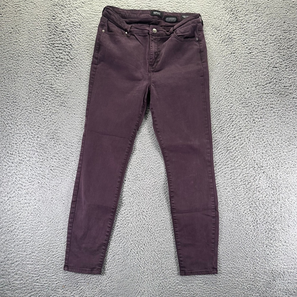Buffalo David Bitton Hanna Jeans Women's 10 Purple Cotton Denim Skinny Stretch